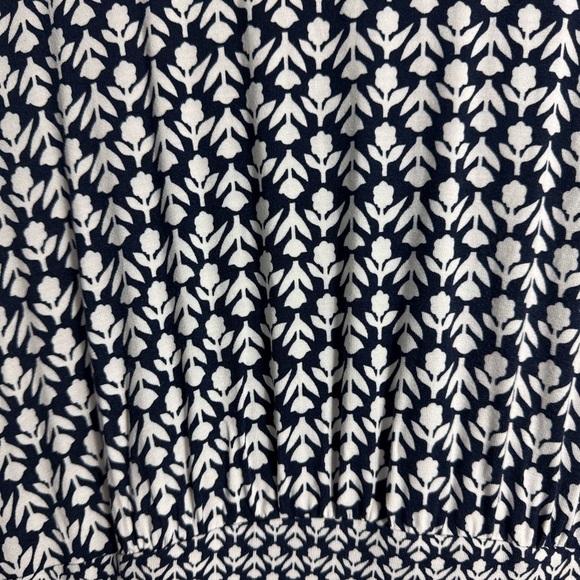 Boden Thea Sleeveless Midi Dress Blue and White Tulip Print Size 12 - Picture 6 of 10